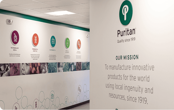 flyout wall graphic branded signage