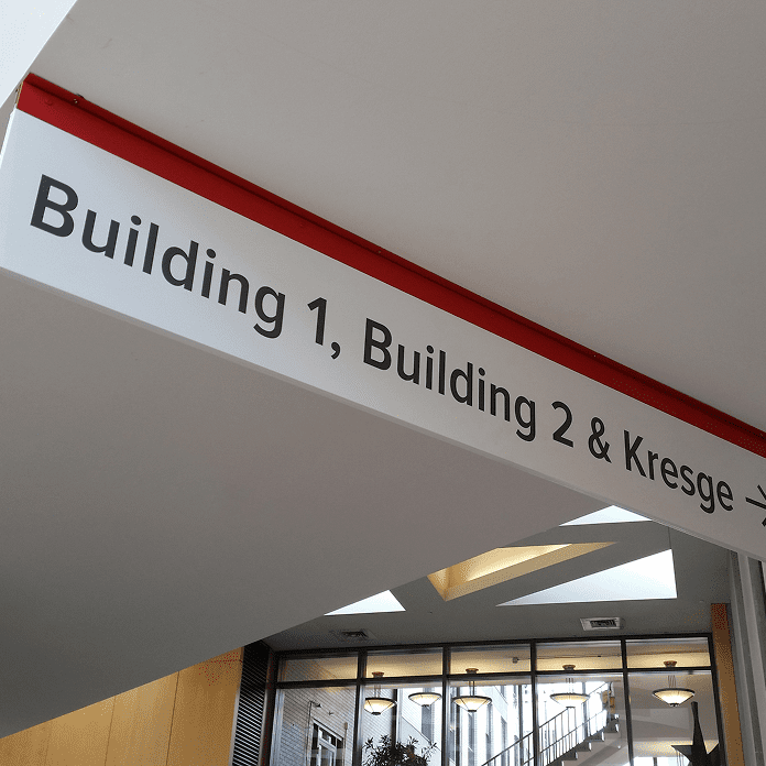 wayfinding systems overhead sign directional system