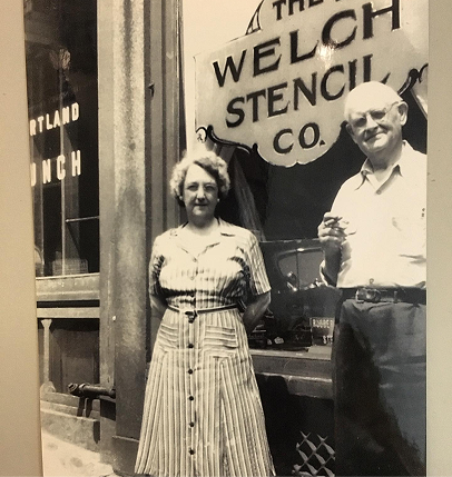 historical image of James Welch and wife
